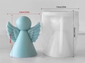 Molde silicona flexible angel conico
